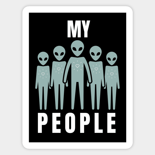 My People Sticker by Rebecca Abraxas - Brilliant Possibili Tees